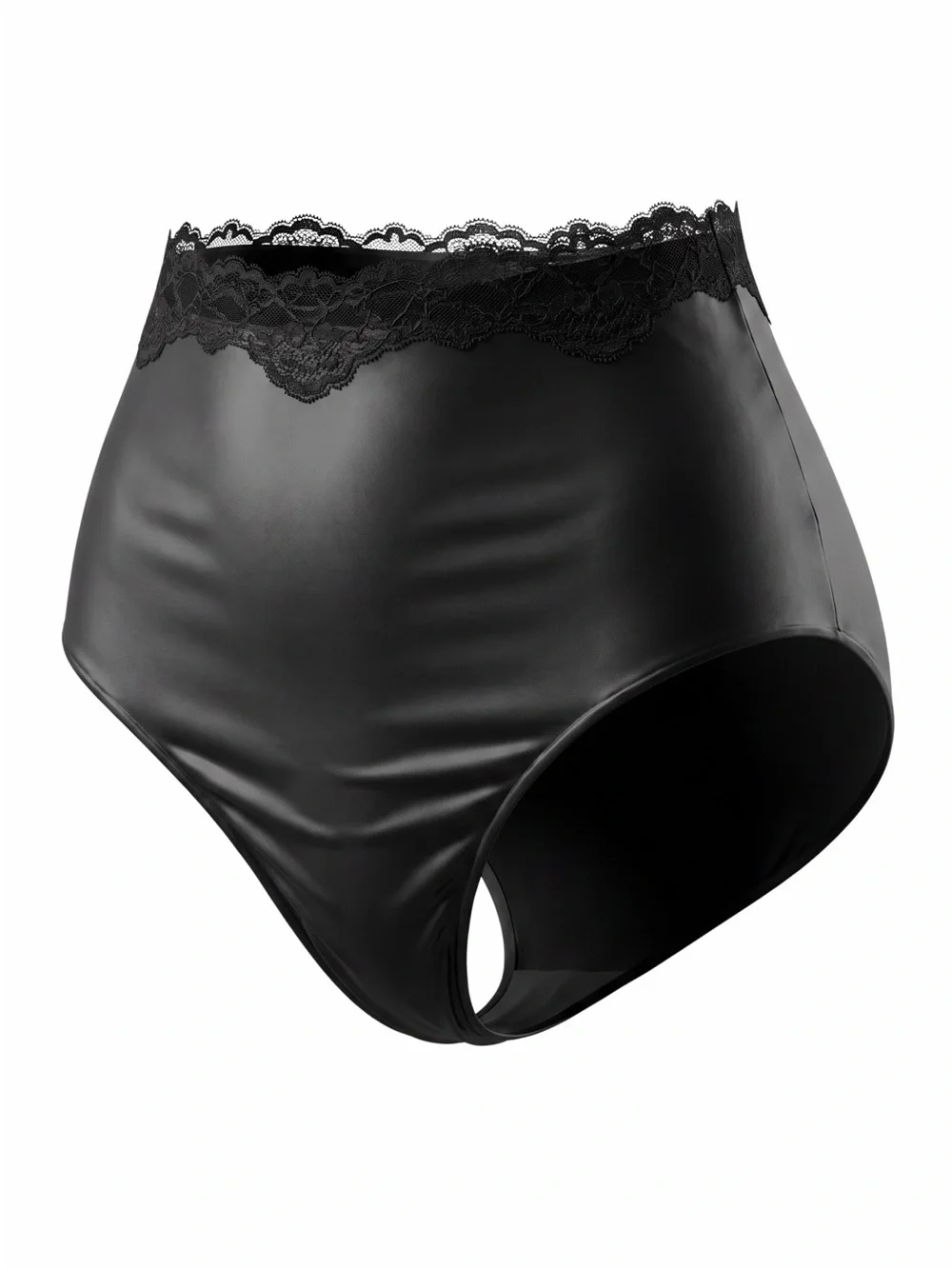 SKIMS🎀Iconic High-Waist Lace-Trim Bikini Bottom🎀Brand New🎀Gray w Black Trim🎀
